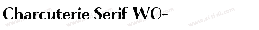 Charcuterie Serif W0字体转换